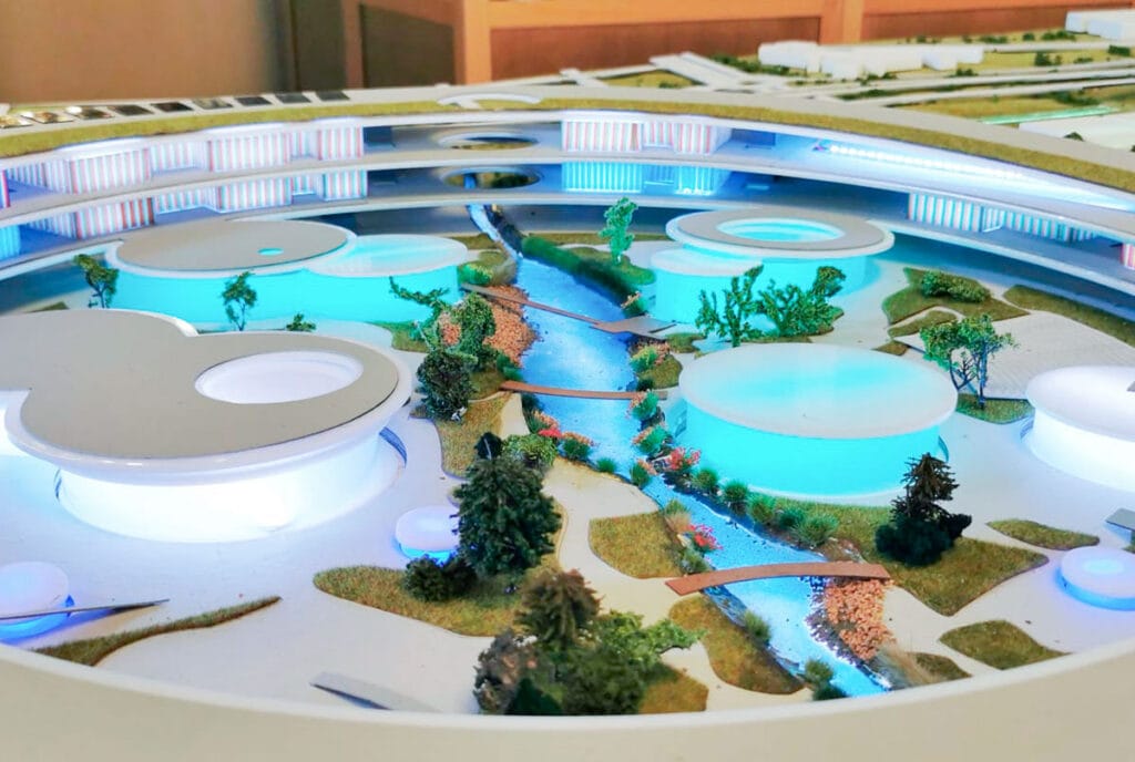 Interactive presentation mockup for Expo Malaga 2027 - detail