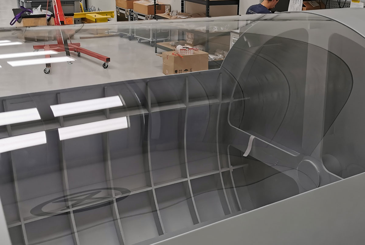 prototipo industrial hyperloop interior