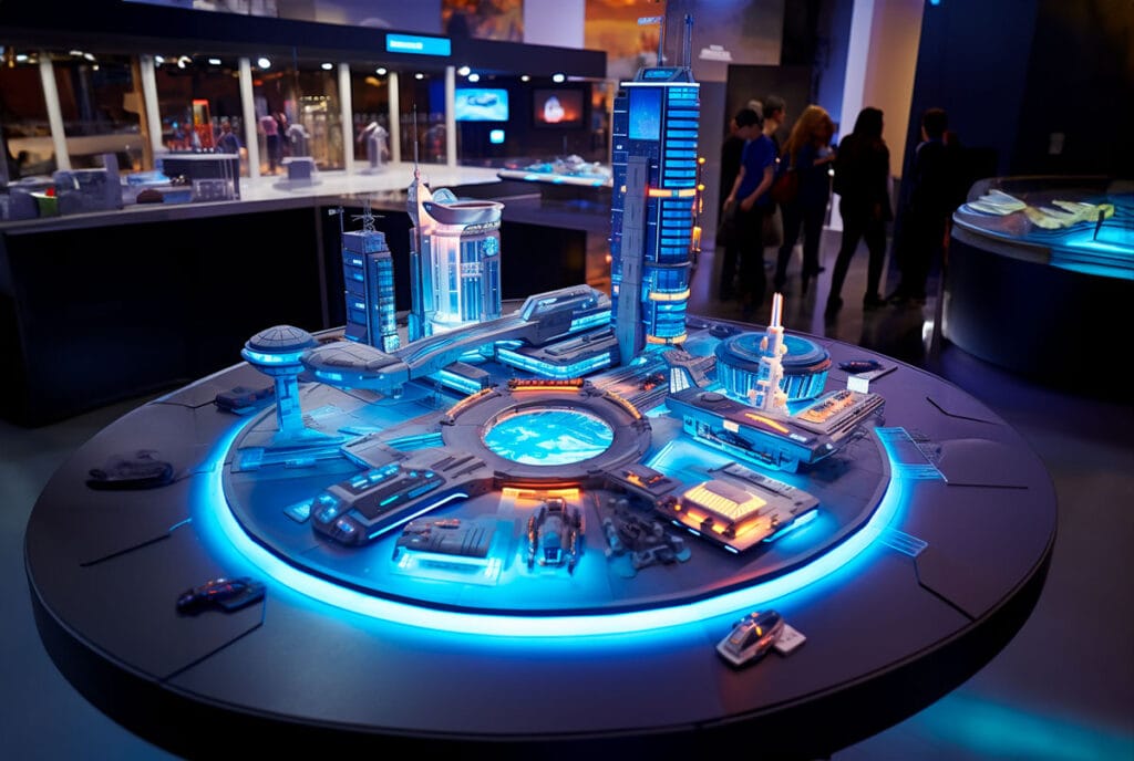 interactive futuristic model