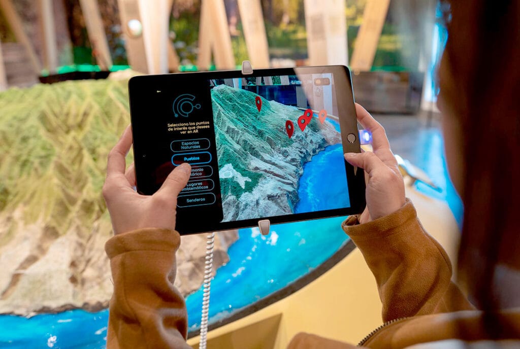 Maqueta topográfica con realidad aumentada La Palma