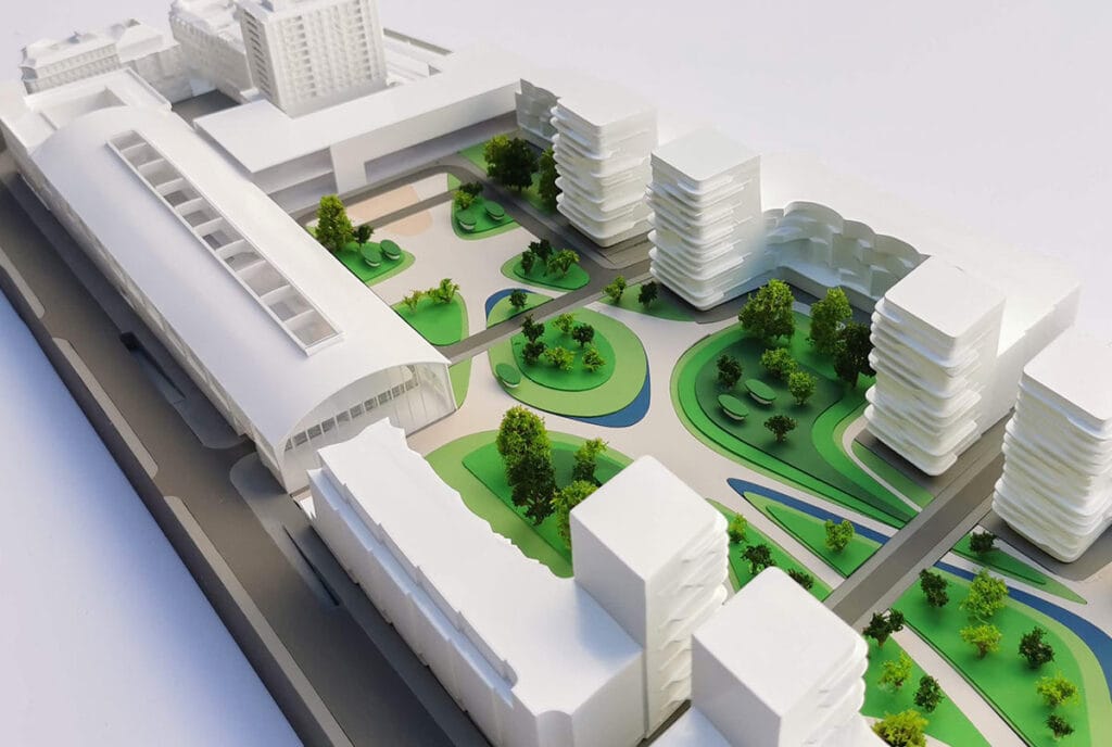 Zaha Hadid competition model detail