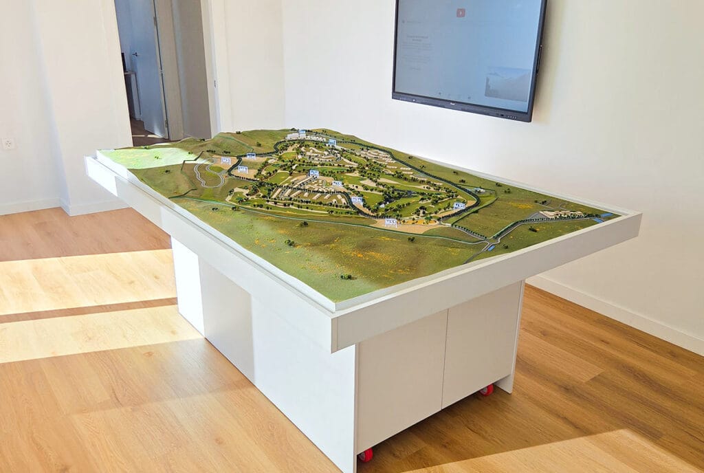 Maqueta de campo de golf a escala 1/1000 - mueble
