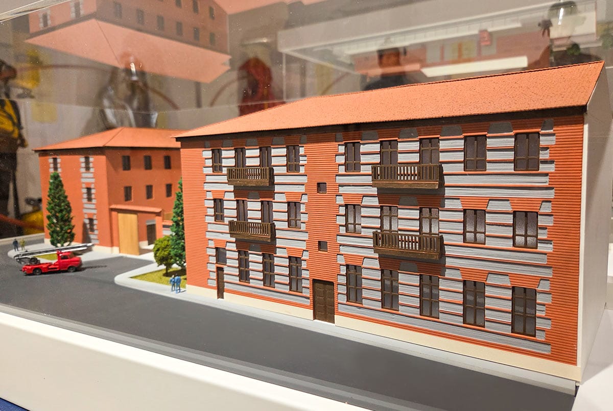 Maqueta de parques de bomberos